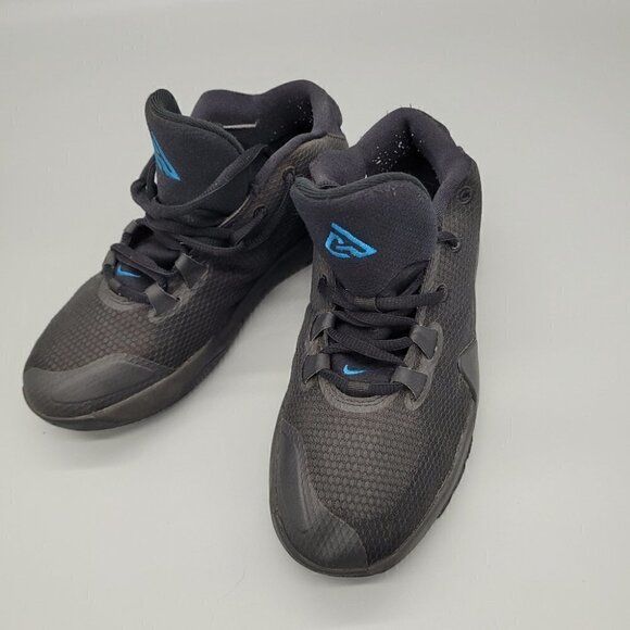 Nike Zoom Greek Freak 1 Black Iridescent Basketball Shoes Size 6.5 Youth - Picture 2 of 8